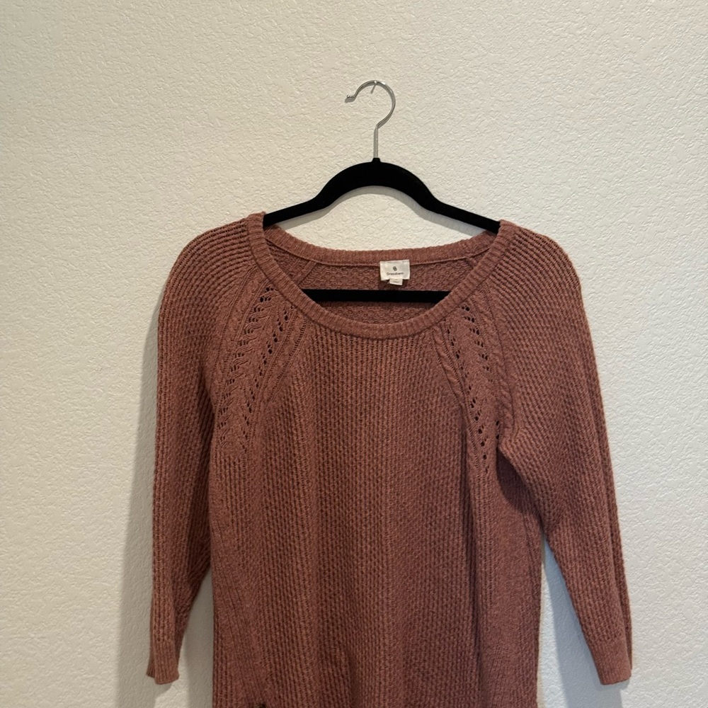 Dressbarn Women's Mauve Crew Neck Sweater